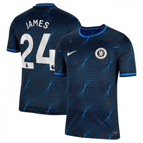 Maglia Chelsea James 24 Secondo 2023-24 Maniche Corte - Uomo Maglia Chelsea James 24 Secondo 2023-24 Maniche Corte - Uomo